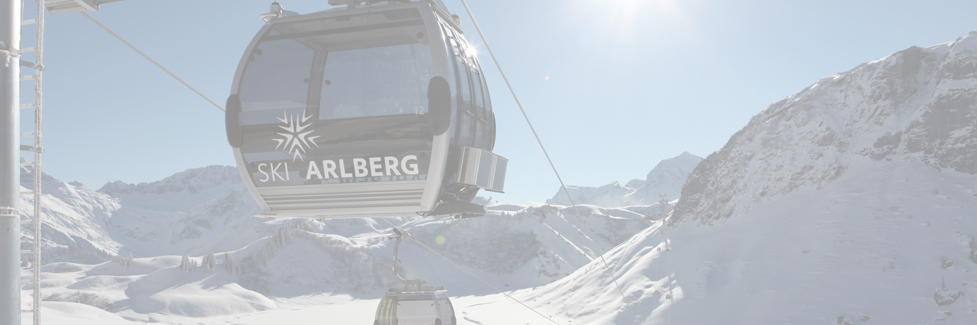 Auenfeldjet - Ski Arlberg Gondel des Auenfeldjets im Skigebiet Ski Arlberg
