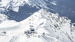 Valfagehrbahn - Ski Arlberg Luftaufnahme der Valfagehrbahn im Skigebiet Ski Arlberg