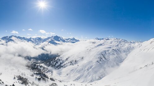 Sonnenschein in der Skiregion Ski Arlberg